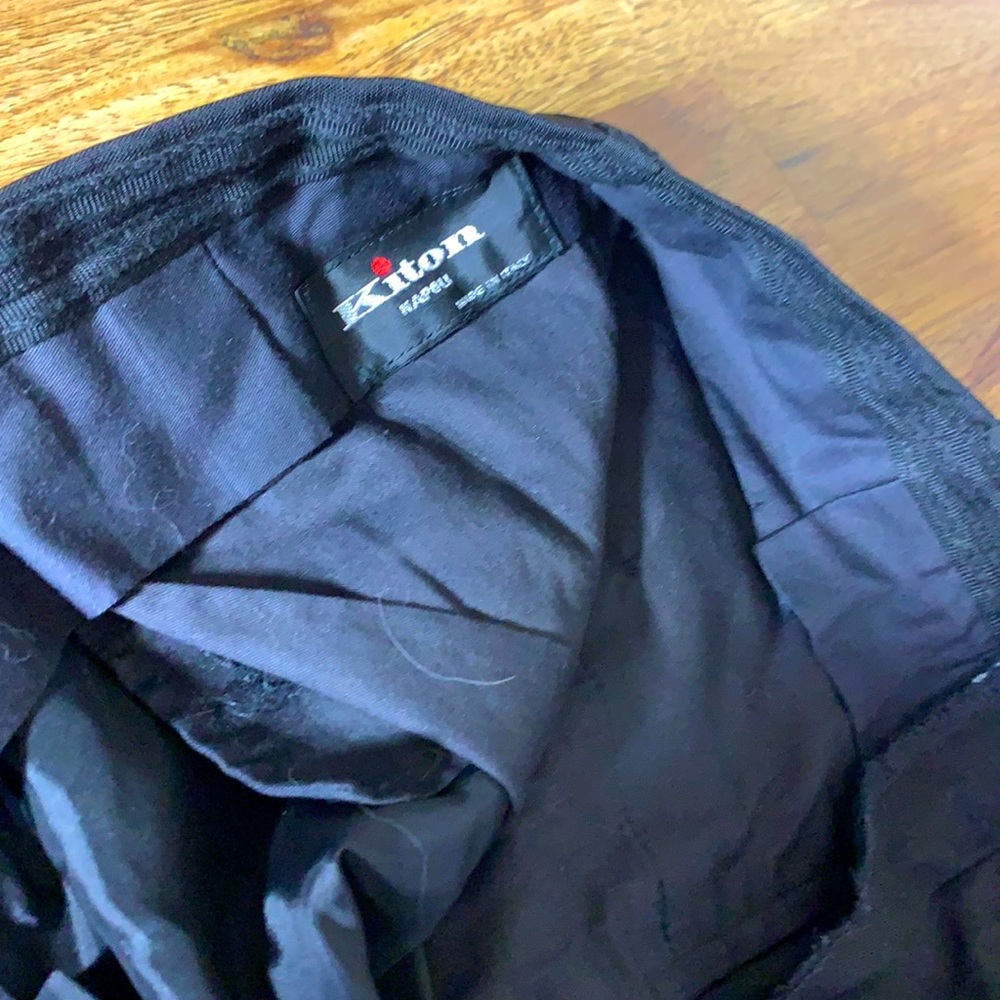Kiton black 100% silk dress pants RARE size 52 PRICE FIRM - NO OFFERS
